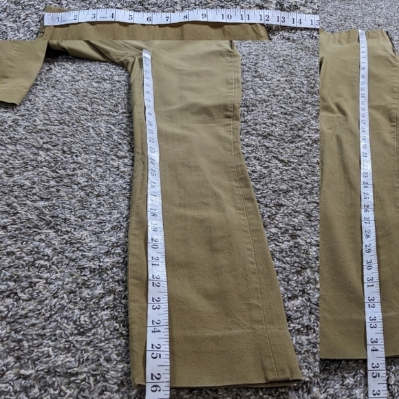 ✨3/$15 Everlane golden yellow / brown zip side pants 00 - Picture 14 of 14